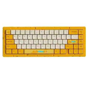 Ajazz AC067 67 Keys RGB Hot Plug Wired Mechanical Keyboard, Cable Length: 1.5m(Cheese)