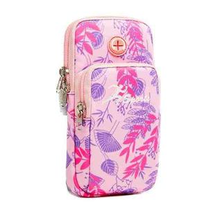 B062 Small Running Mobile Phone Arm Bag Sports Fitness Wrist Bag(Rose Red)