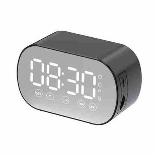 S15 Wireless Card Bluetooth Speaker Mini Alarm Clock(Black)