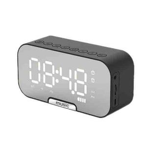 Q5 Outdoor Portable Card Bluetooth Speaker Small Clock Radio, Color: Black 1400mAh