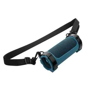 For JBL Flip 6 Speaker Bag Travel Carrying Silicone Case With Shoulder Strap(Blue)