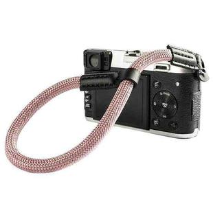 Climbing Rope Camera Wrist Strap SLR Camera Wear-resistant Bracelet(Rose Gold)