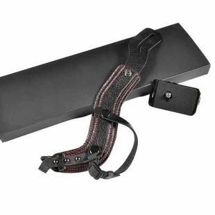 SLR Camera Wrist Strap Camera Anti-drop Microfiber Leather Wrist Strap(Black)