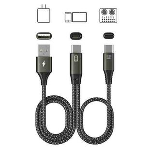 T29 Type-C/USB-C To Type-C/USB-C+USB Live OTG Sound Card Cable Mobile Phone Charging Audio Recording Data Cable