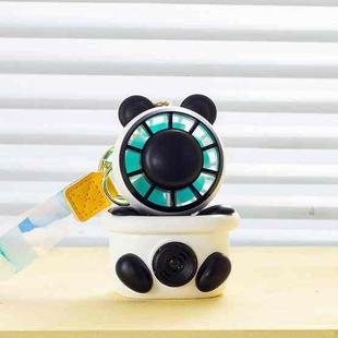 MU039 Mini Dynamic Projection Camera Fan Cartoon Children Portable Fan(Black)