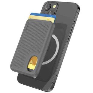 AhaStyle PT133-B Magnetic Vertical Silicone Card Holder(Grey)