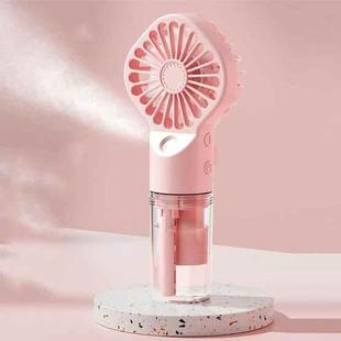 FL06 Handheld Spray Hydrating Fan USB Portable Desktop Student Dormitory Mini Fan(Cherry Blossom Pink)