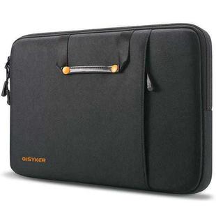 QISYKER Multifunctional Shockproof Laptop Bag Briefcase, Size: 14-15.4 inch(Black)