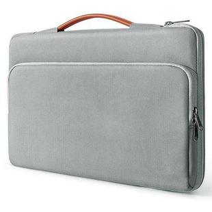 Large Capacity Laptop Bag Multifunctional Business Sleeve Bag, Size: 13.3-14 inch(Light Grey)