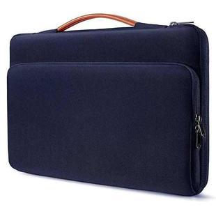 Large Capacity Laptop Bag Multifunctional Business Sleeve Bag, Size: 13.3-14 inch(Navy Blue)