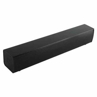 BT809S Desktop Long Gaming Bluetooth Speaker Computer USB Plug-in Intelligent Ambient Light Audio(Black)