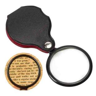 5pcs 6X 60mm Foldable Leather Case Reading Magnifier