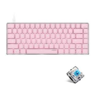 Ajazz AK33 82 Keys White Backlight Game Wired Mechanical Keyboard, Cable Length: 1.6m Green Shaft