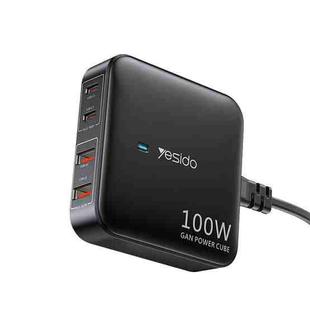 Yesido YC41 100W Desktop Charger 1.5M Plug Line Multi-Mouth Travel Charger(UK Plug)