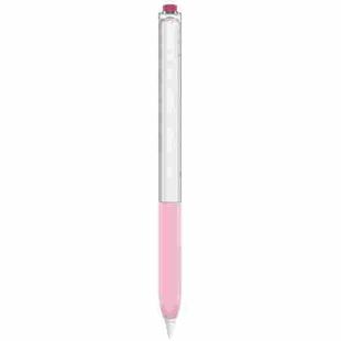 For Apple Pencil 2 AhaStyle PT-LC05 Jelly Style Translucent Silicone Protective Pen Case(Pink)