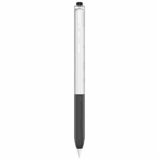 For Apple Pencil 2 AhaStyle PT-LC05 Jelly Style Translucent Silicone Protective Pen Case(Black)