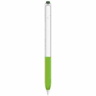 For Apple Pencil 2 AhaStyle PT-LC05 Jelly Style Translucent Silicone Protective Pen Case(Matcha Color)