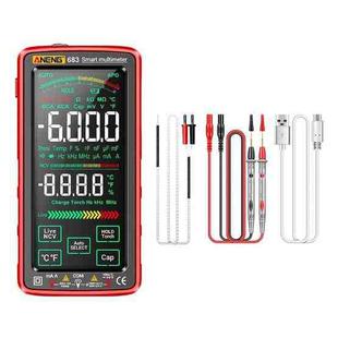 ANENG 683 Smart Touch Screen Automatic Range Rechargeable Multimeter(Red)