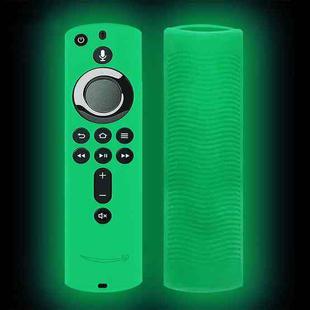 Y1 2pcs For Amazon Fire TV Stick 4K 2nd Gen Remote Control Anti-Fall Silicone Protective Case(Luminous Green)