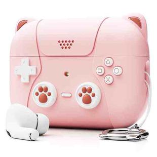 For AirPods Pro 2 Earphone Silicone Protective Case  Cat Claw Cover(Shallow Pink)