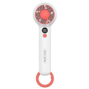 F2302 Handheld Portable Mini USB Office Student Fan with Hook(White)