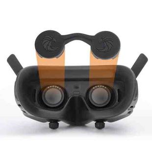 For DJI Goggles 2 Sunnylife AT-BHT565 Dustproof Lens Protective Cover VR Glasses Silicon Cover(Black)
