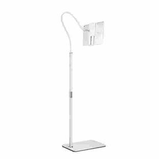 155cm Mobile Phone Tablet Live Broadcast Bedside Lifting Bracket Telescopic Floor Stand (White)
