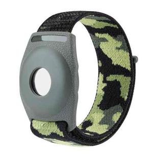 For AirTag Anti-Lost Device Case Locator Nylon Loop Watch Strap Wrist Strap, Size: 17cm Childrens(Army Green Camouflage)