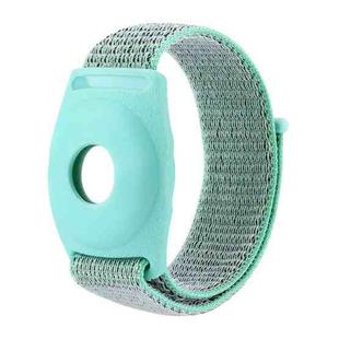 For AirTag Anti-Lost Device Case Locator Nylon Loop Watch Strap Wrist Strap, Size: 17cm Childrens(Blue Sea)
