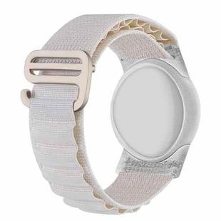 For AirTag Nylon Strap Wristband Anti-lost Tracker Protective Case(Starlight Color)