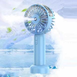 Handheld Spray Fan USB Portable Outdoor Mini Desktop Cold Air Humidification Fan(Blue)