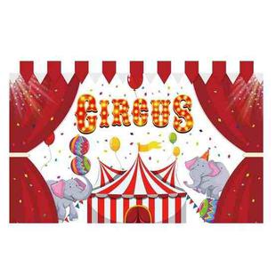 Animal Amusement Park Carnival Theme Background Banner Pull Flag Circus Background Decorative Cloth(W23020201)