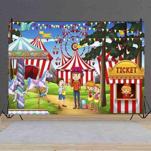150 x 100cm Circus Amusement Park Ferris Wheel Photography Background Cloth(MDA08214)