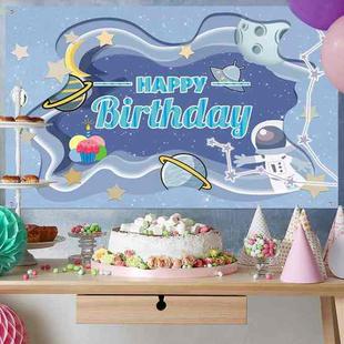 Space Element Birthday Party Backdrop Shoot Decorative Background(A2)