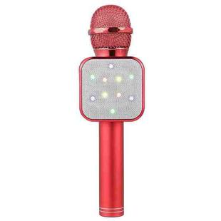 WS-1818 LED Light Flashing Microphone Self-contained Audio Bluetooth Wireless Microphone(Red)