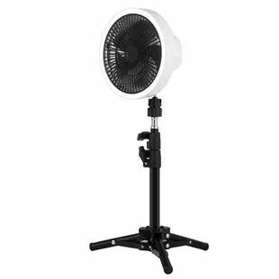 ZK-01 7 Inch Outdoor Camping LED Light Tripod Fan Portable Multifunctional Power Bank Hanging Fan(White)