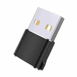 WH-7659 2pcs USB 2.0 Male to USB-C / Type-C Female Adapter, Support Charging & Transmission Data(Black)