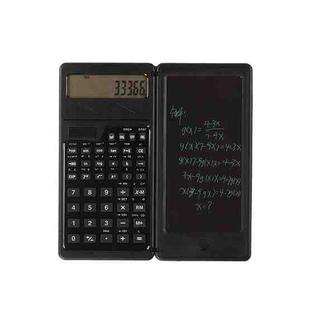 JSK-09 Solar Function Calculator Handwriting Pad 10 Digits Display Portable Handwriting Board(Black)