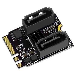 M2 to SATA3.0 Adapter Card PCI-E3.0 Card KEY A+E WiFi M.2 to SATA JMB582 Chip(Black)