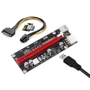 PCI-E Extended Line X1 To X16 Rotor Card External Graphics Card Expansion Card, Style: Fang 6Pin Interface