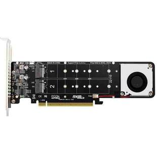 PCI-E X16 to M.2 M-key NVME X4 SSD RAID Array Expansion Adapter Support 2242/2260/2280/22110(PH44Plus)