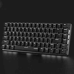 Ajazz AK33 82 Keys Bluetooth 5.0/Wired Dual Mode Red Shaft Mechanical Keyboard White Light (Black)