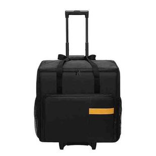 BUBM Computer Host Detachable Trolley Shockproof Waterproof Storage Bag With Wheels, Size: 27 inch(Black)
