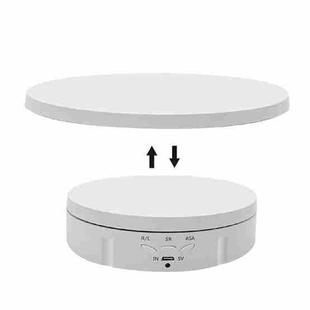 2 In 1 Charging Turntable Rotary Jewelry Live Shooting Display Stand, Color: White Button