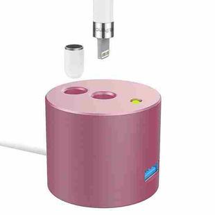 For Apple Pencil 1 USB Charging Adapter Metal Base With LED Indicator, Color: Rose Gold