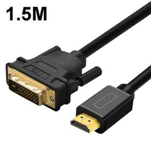 VEGGIEG HDMI To DVI Computer TV HD Monitor Converter Cable Can Interchangeable, Length: 1.5m