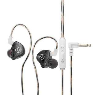 CVJ In Ear Wired Round Holes Universal Game Earphone(Black)