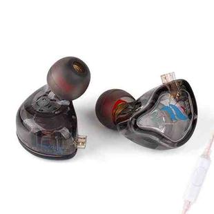 FZ In Ear Type Live Broadcast HIFI Sound Quality Earphone, Color: With Mic Black