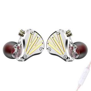 FZ In Ear Wired Cable Metal Live Broadcast Earphone, Color: With Mic Yellow