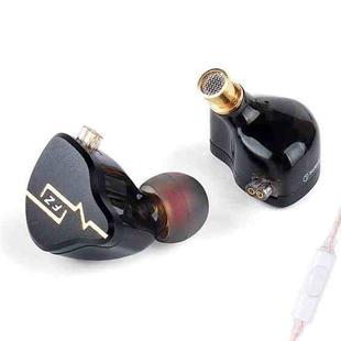 FZ In Ear HIFI Sound Quality Live Monitoring Earphone, Color: With Mic Black